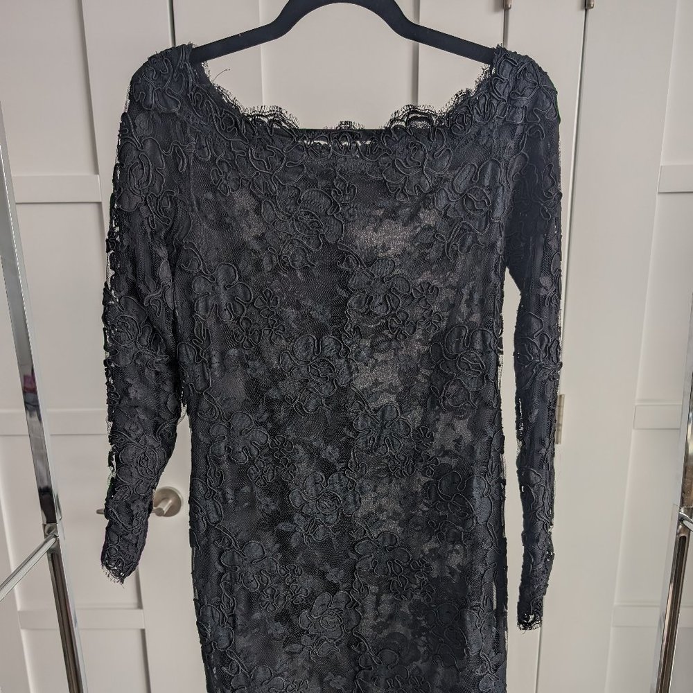 Calvin Klein black lace dress